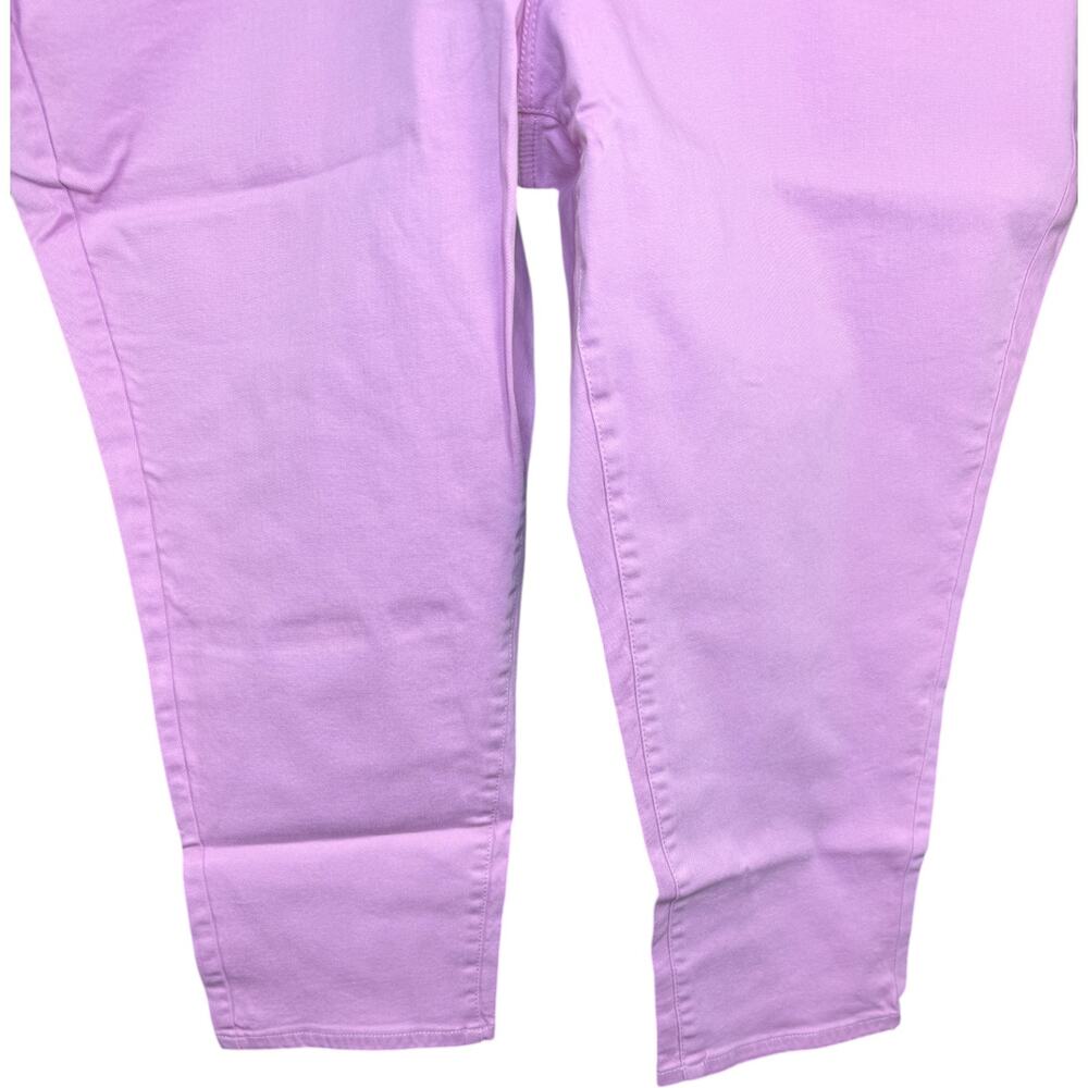 JASON WU Pink Ankle Pants 30WP Stretch Cotton Blend Plus Size Slim Fit NWOT - Picture 6 of 10